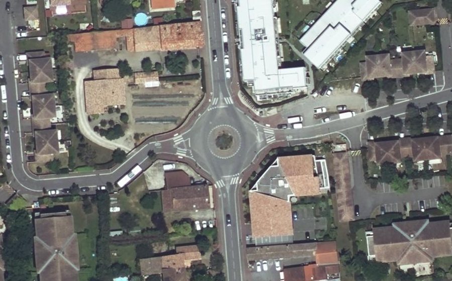 Vue aérienne du Rond-Point Maurice Espitalier