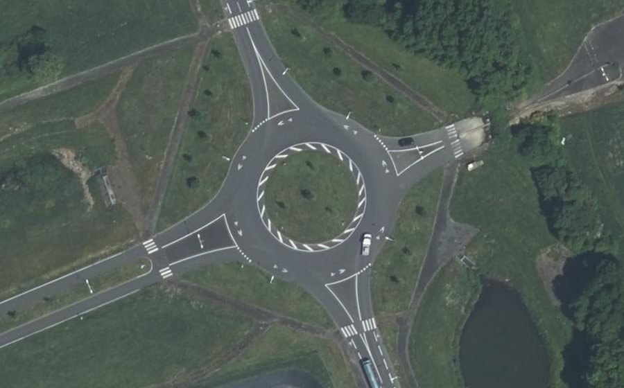 Vue aérienne du Place de l’Écuyère