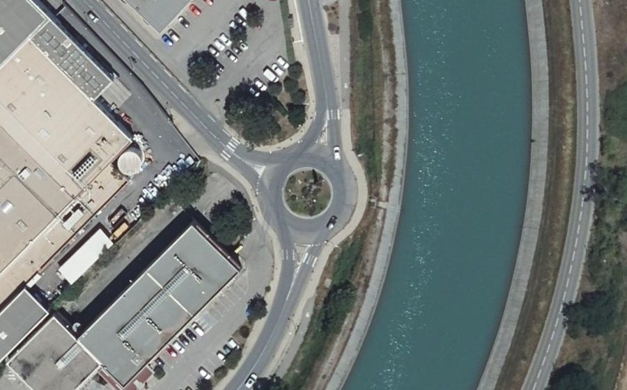Vue aérienne du Rond-Point Charles Fehrenbach