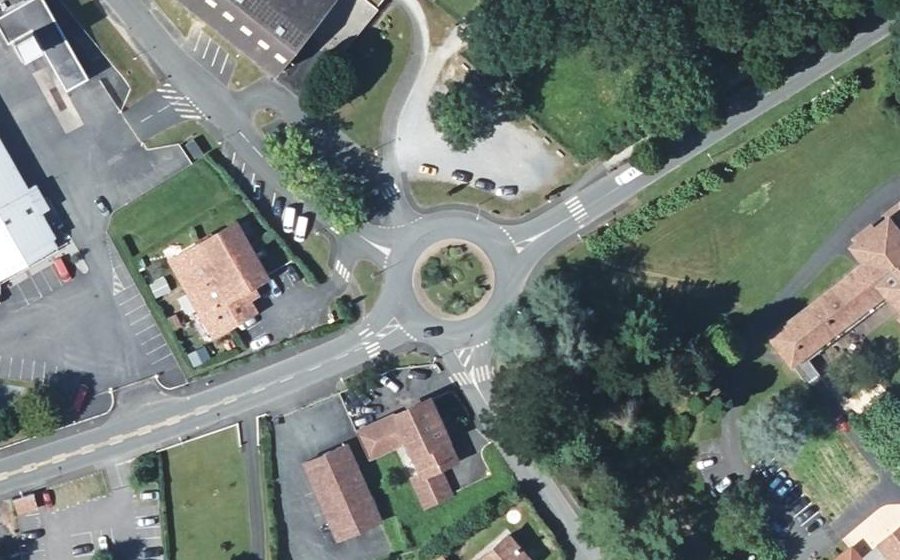 Vue aérienne du Rond-point Arditeya