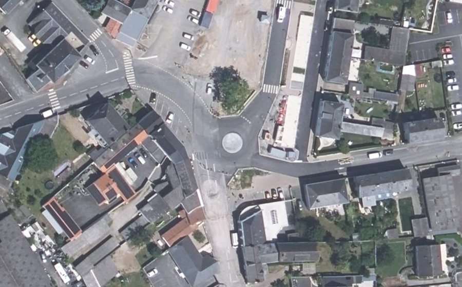 Vue aérienne du Route de Beaupréau