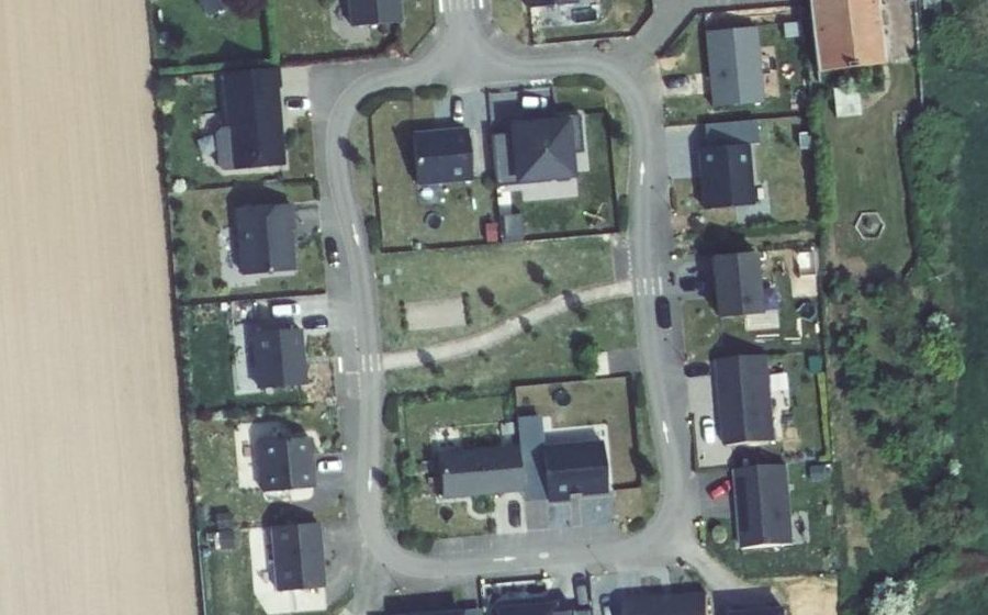 Vue aérienne du Rue des Tritons
