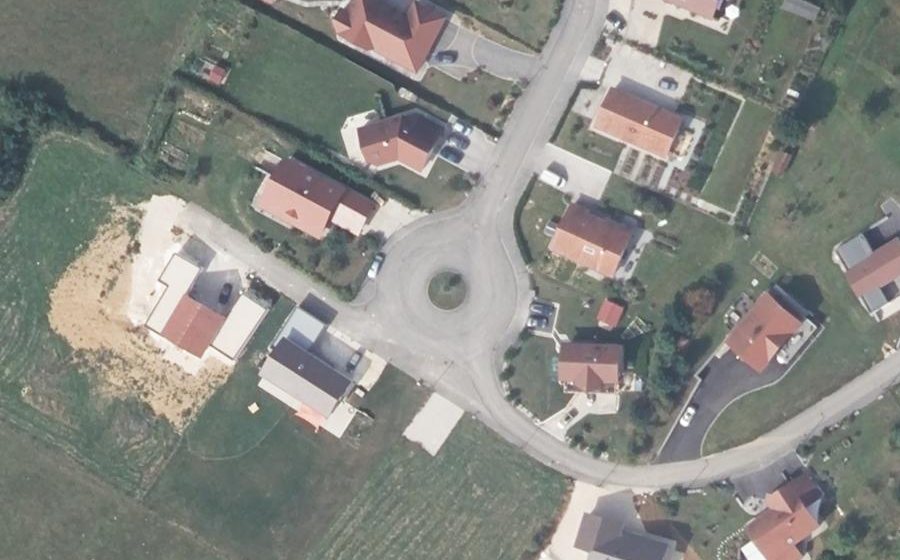 Vue aérienne du Rue des Épinettes