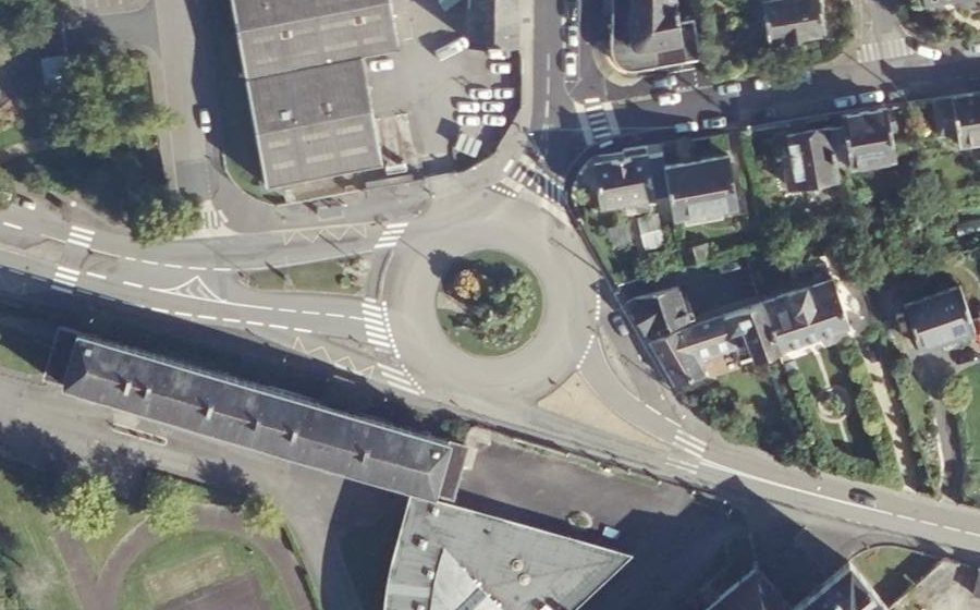 Vue aérienne du Rond-Point du Séminaire