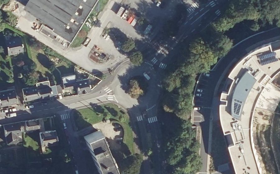 Vue aérienne du Rond-Point du Québec