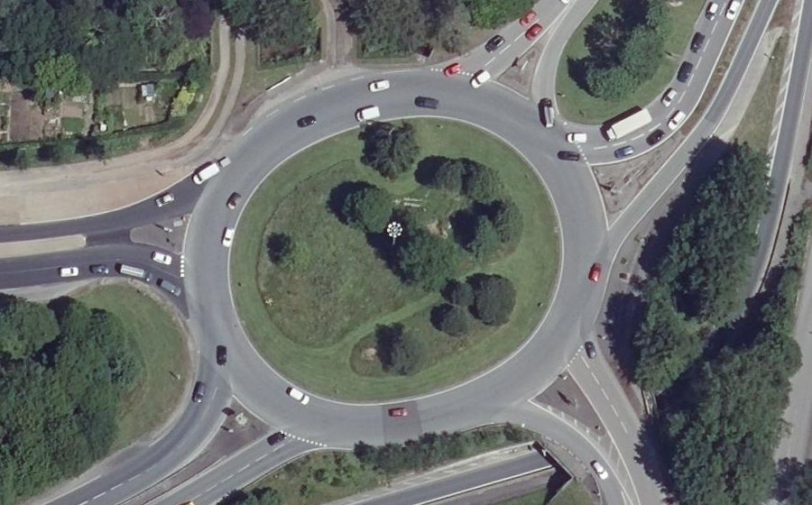 Vue aérienne du Rond-Point de Ludugris