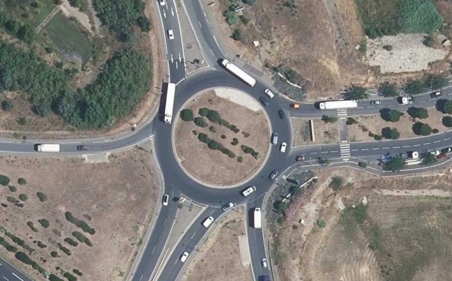 Vue aérienne du Rond-Point des Étoiles