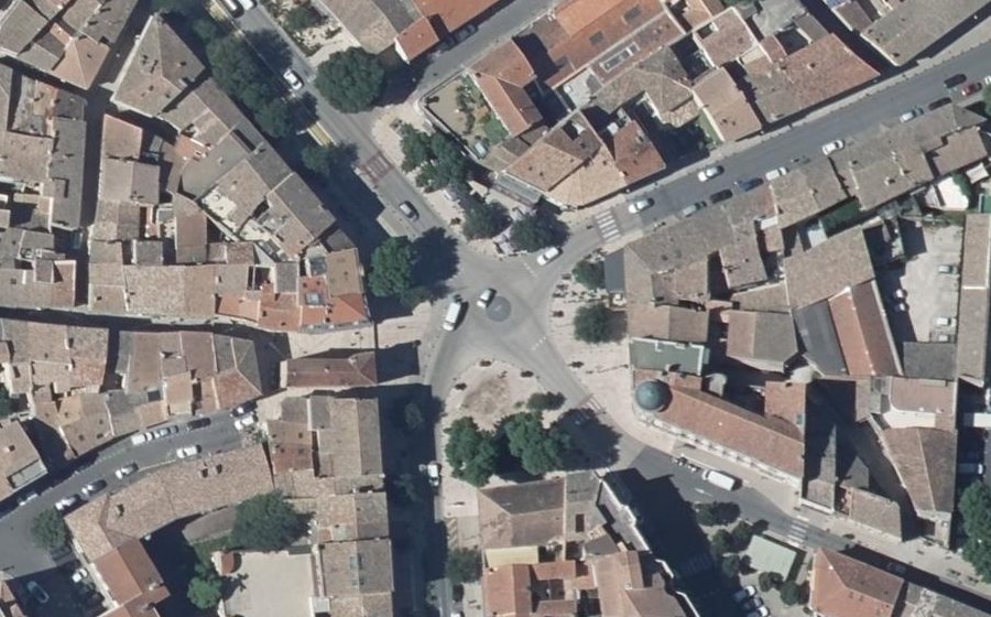 Vue aérienne du Place Gambetta