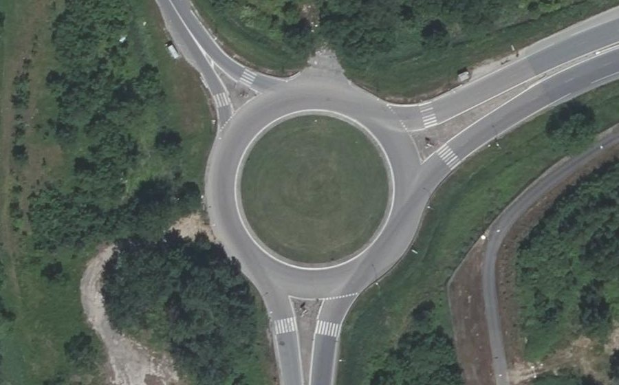 Vue aérienne du Giratoire de Bellerive