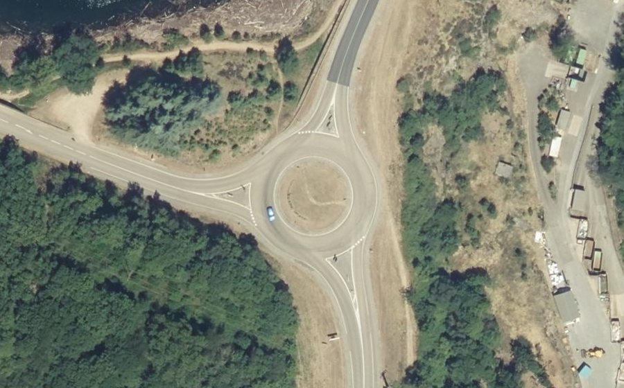 Vue aérienne du Rond-Point de Bayard