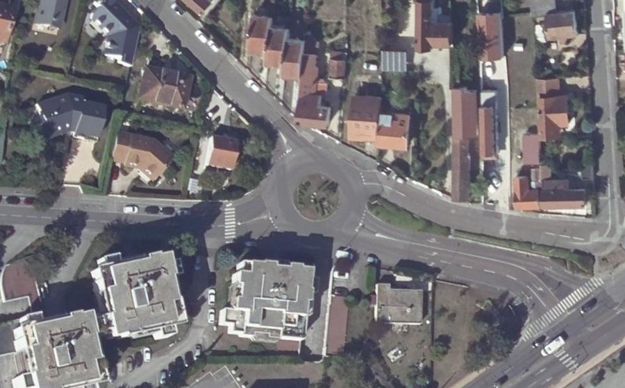 Vue aérienne du Rond-point anonyme n°59006599