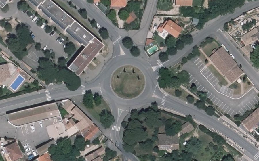 Vue aérienne du Route de Jonquières