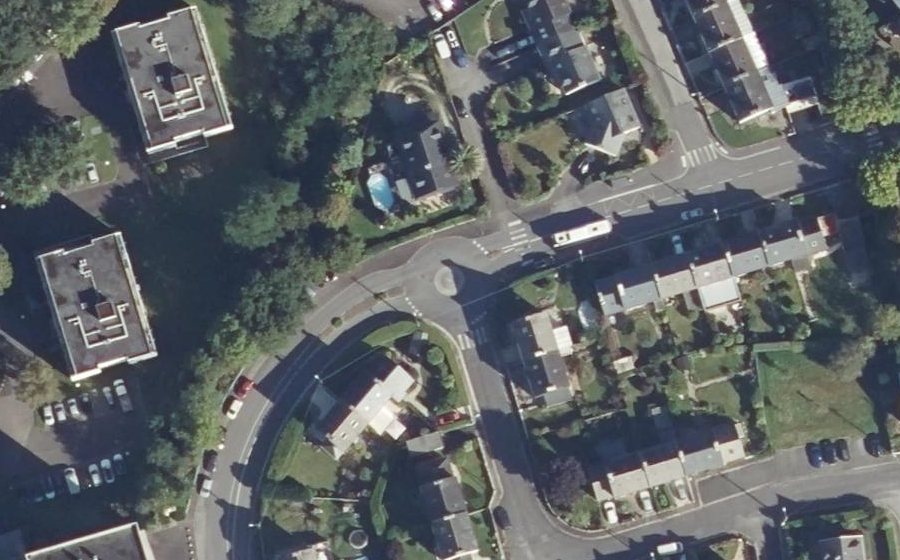 Vue aérienne du Rond-Point Jacqueline Ariol