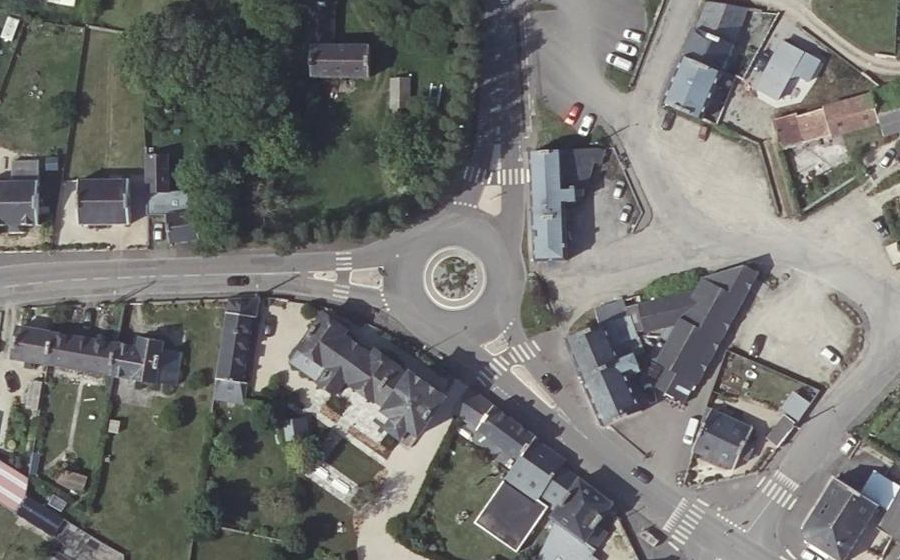Vue aérienne du Rond-Point de Bar al Lan