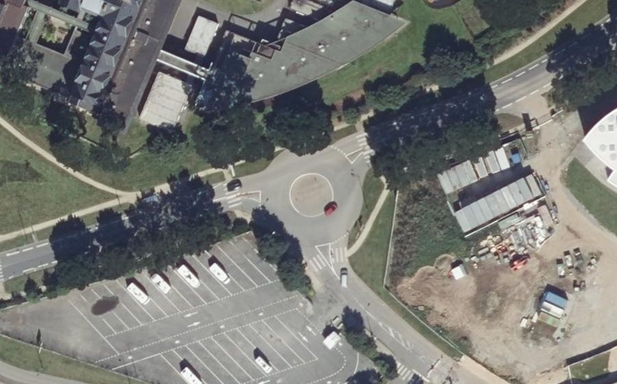 Vue aérienne du Rond-Point des Fous de Bassan