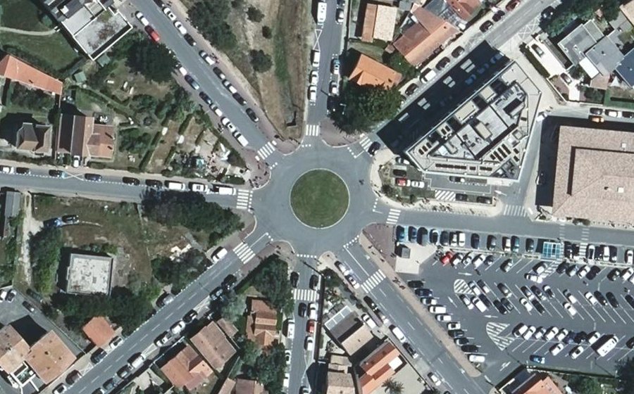 Vue aérienne du Place de la République