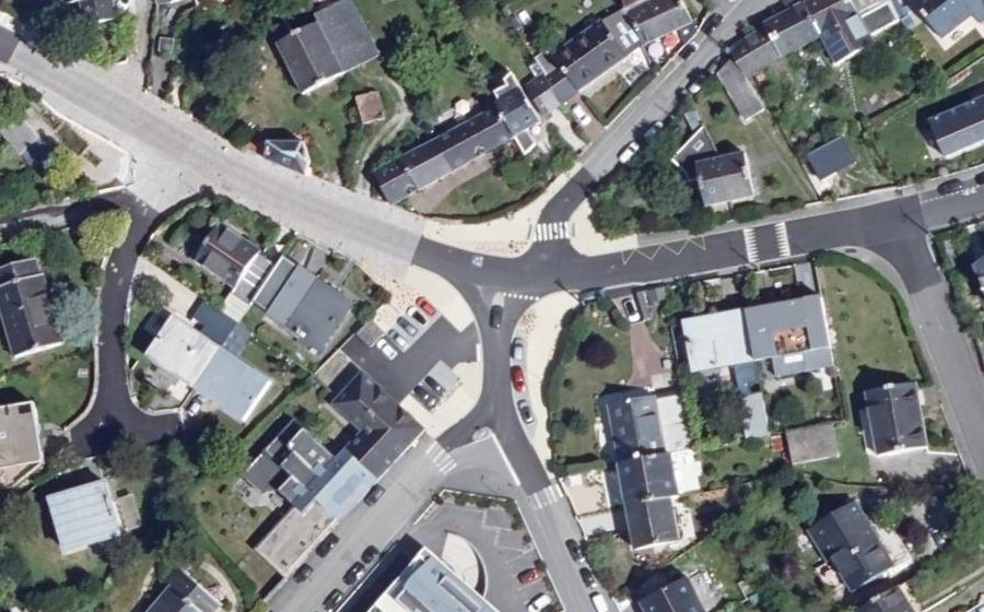 Vue aérienne du Rond-Point Maurice Le Mercier