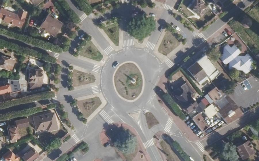 Vue aérienne du Place de l'Étoile