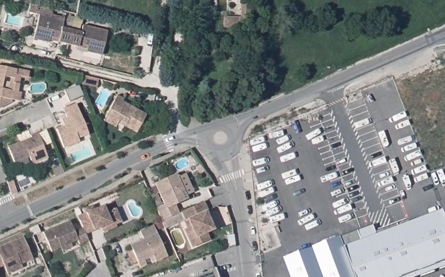 Vue aérienne du Chemin du Plan du Milieu
