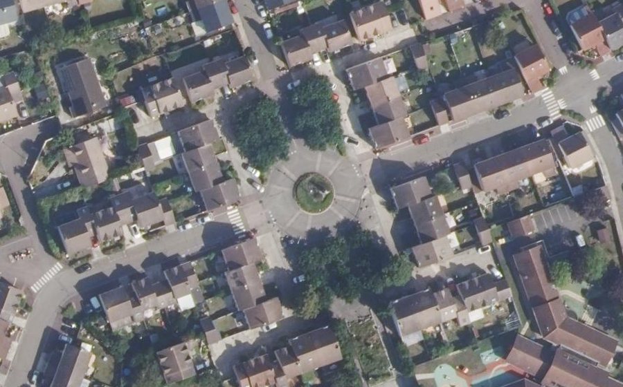 Vue aérienne du Place des Provinces