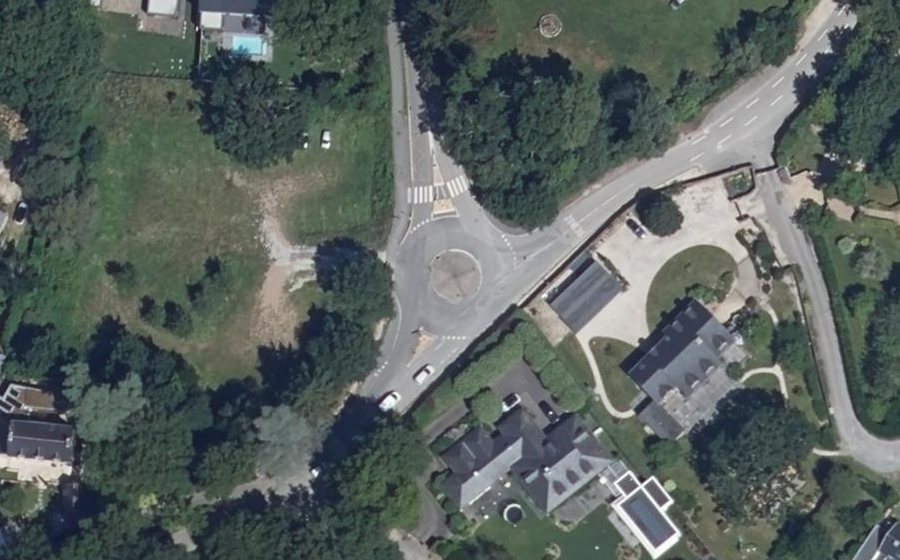 Vue aérienne du Rond-Point de Kerrat