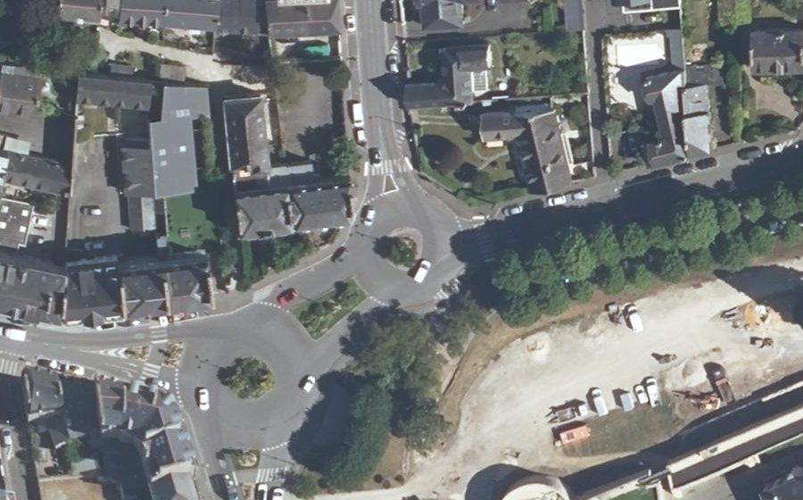 Vue aérienne de la Place du Maréchal Leclerc