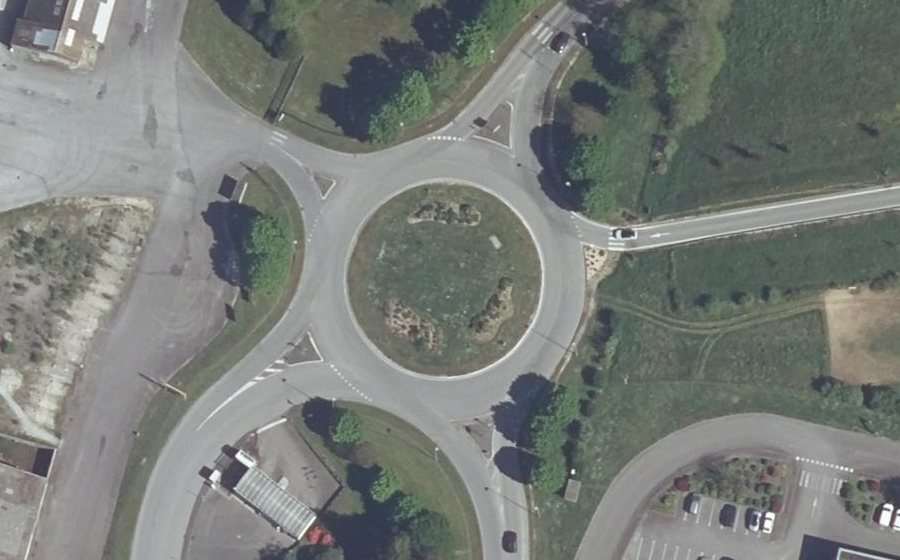 Vue aérienne du Rond-Point d'Armor