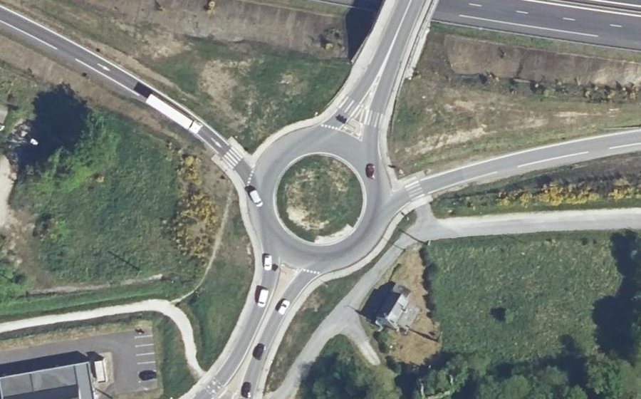 Vue aérienne du Route de Saint-Brieuc