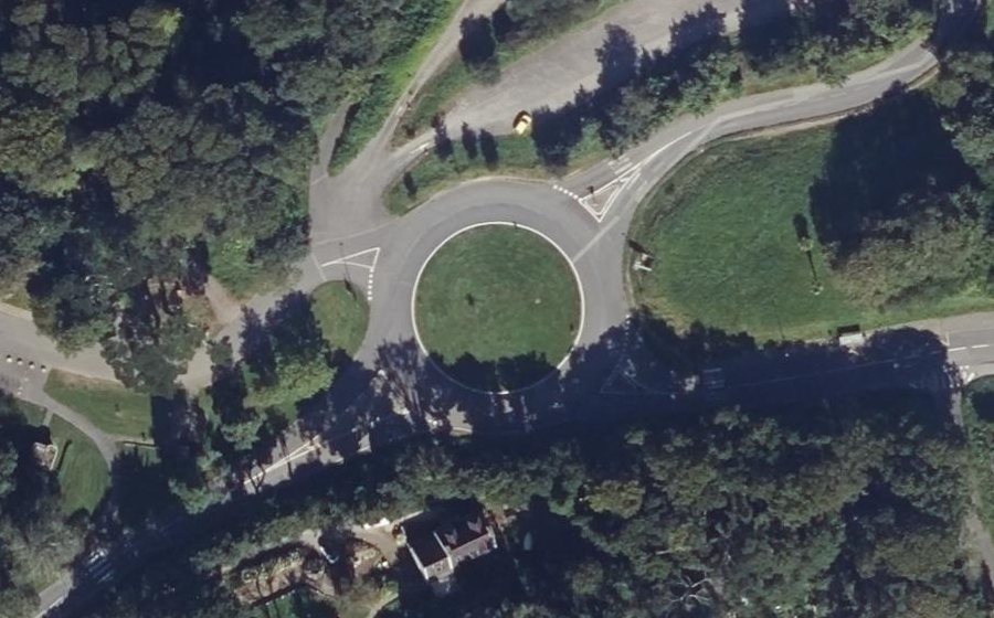 Vue aérienne du Rond-Point de Keraliou