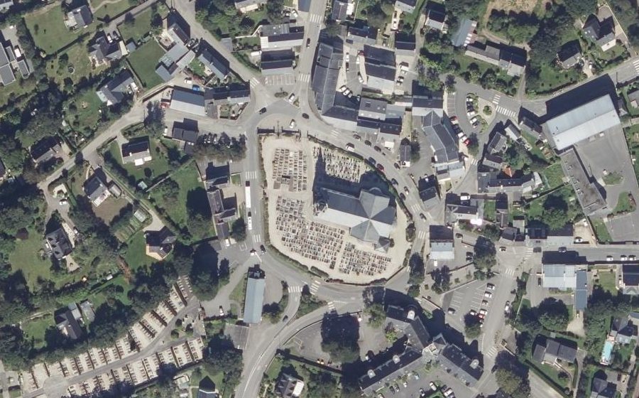 Vue aérienne du Route de Saint-Renan