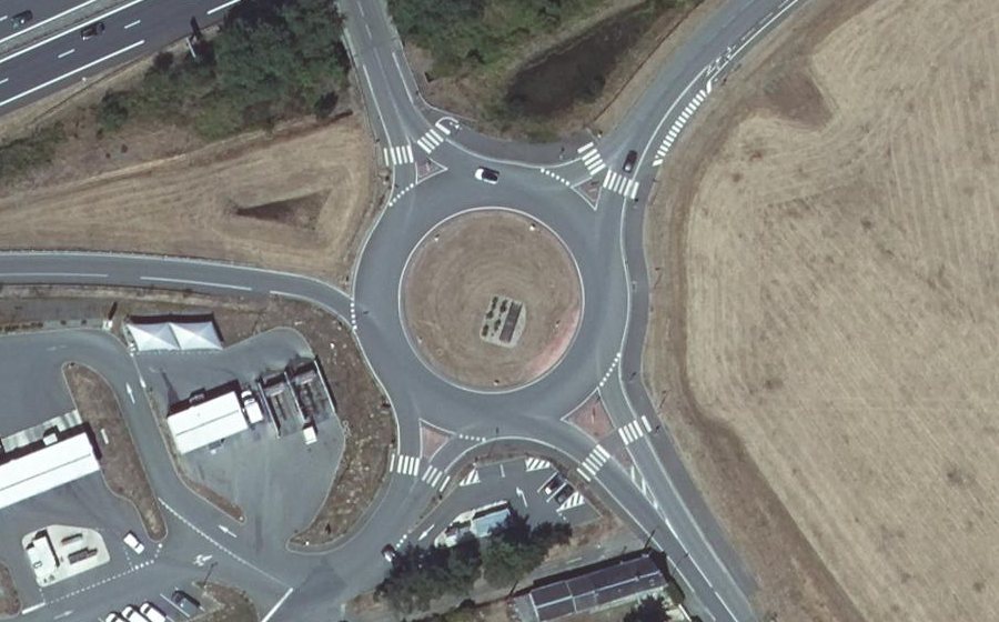 Vue aérienne du Route de Coulaines