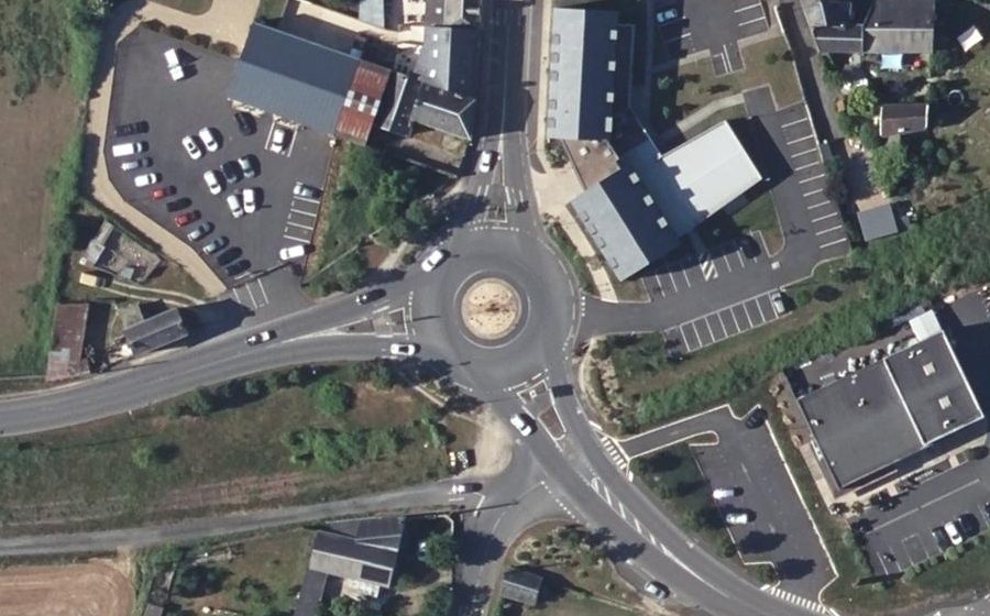 Vue aérienne du Rond-Point de Saint-Lazare