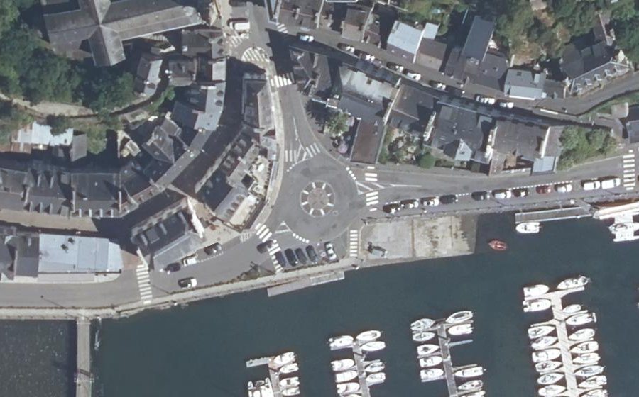Vue aérienne du Cale du baleinier Le Persévérant