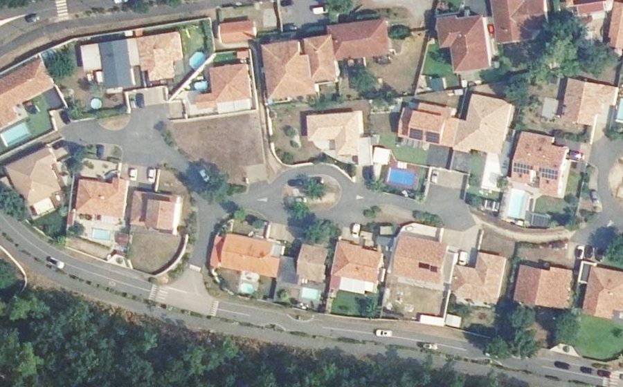 Vue aérienne du Impasse des Marronniers