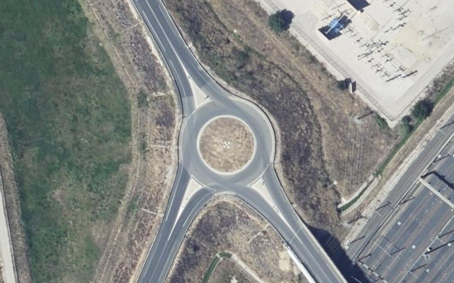 Vue aérienne du Rond-Point des 4 Vents