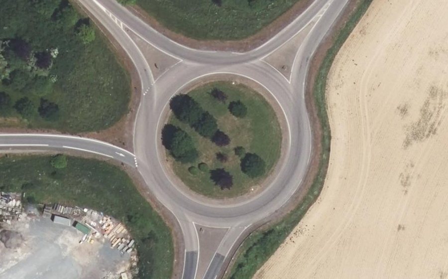 Vue aérienne du Rond-point anonyme n°59920301