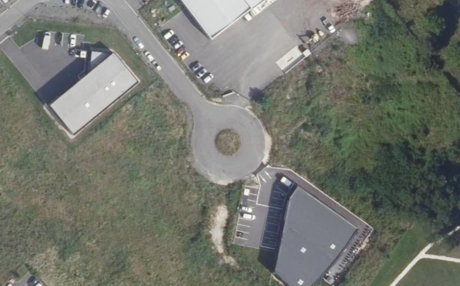 Vue aérienne du Chemin des Mazes