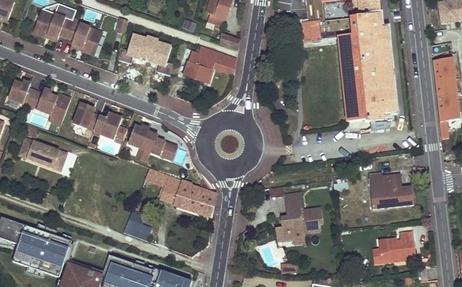 Vue aérienne du Route de Launaguet