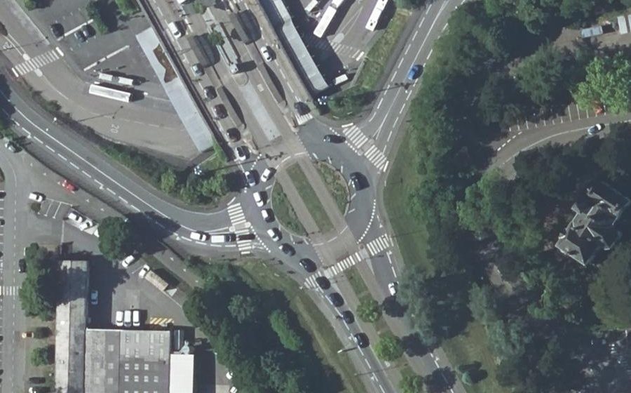 Vue aérienne du Rond-point anonyme n°600324968