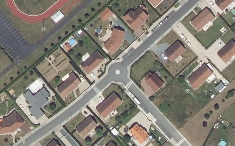 Vue aérienne du Rue de la Margotière