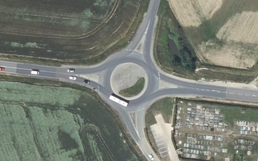 Vue aérienne du Rond-point anonyme n°601115612