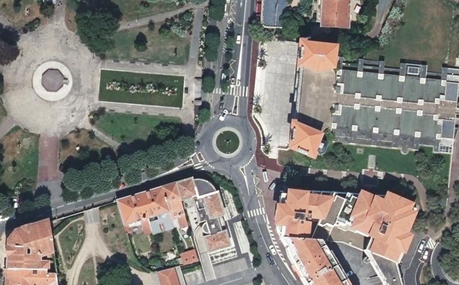 Vue aérienne du Rond-Point François-Regis Bastide