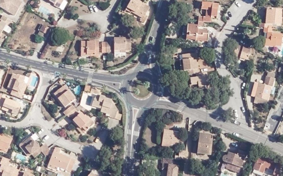 Vue aérienne du Giratoire Malogineste