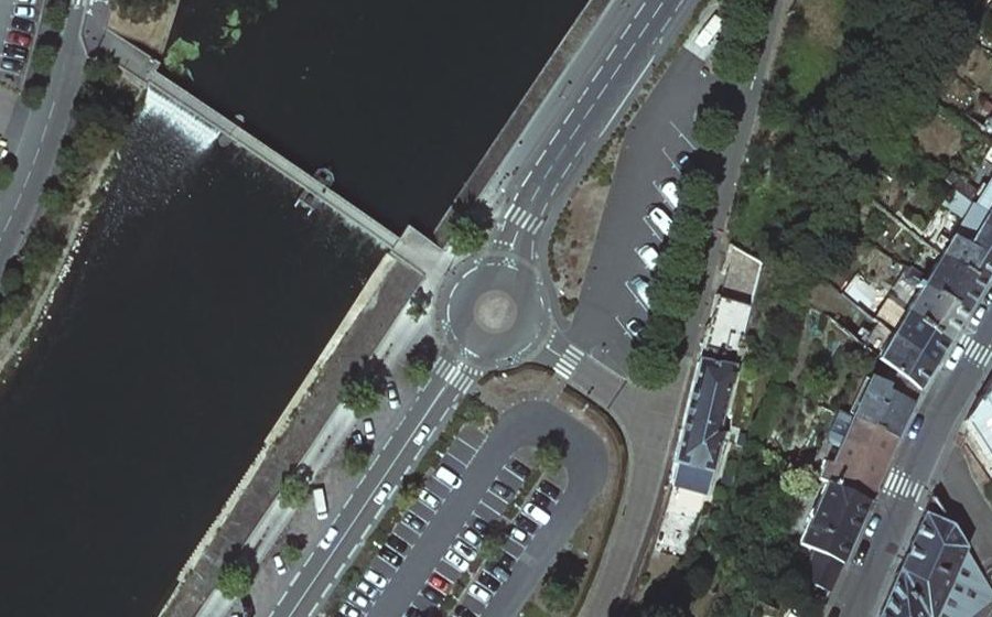 Vue aérienne du Quai Louis Blanc