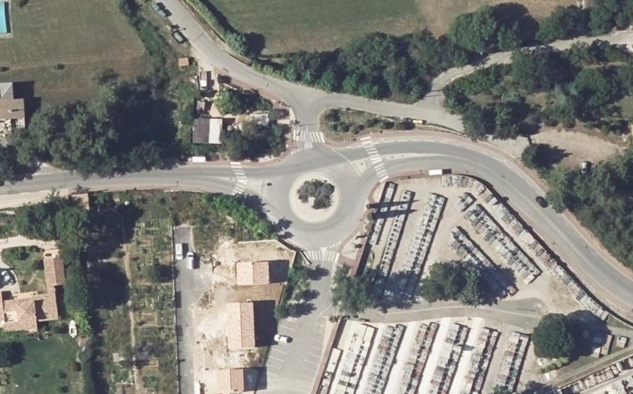Vue aérienne du Chemin Départementale 56E