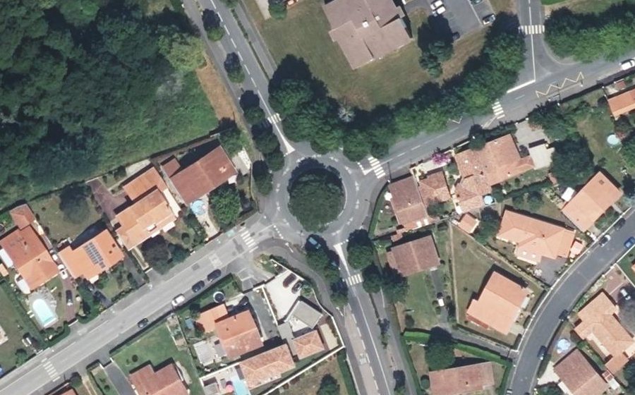 Vue aérienne du Rond-Point de Girouette
