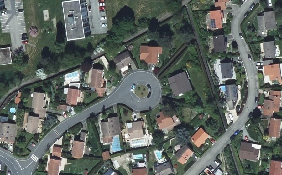 Vue aérienne du Square des Mineurs