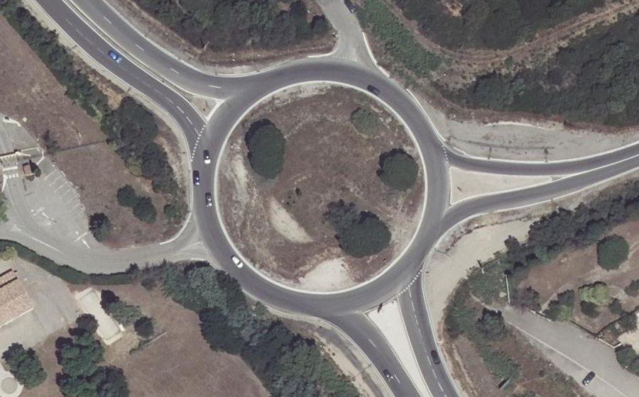 Vue aérienne du Carrefour de la Fenouillère