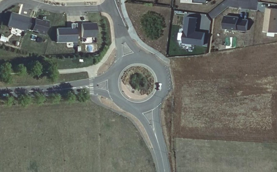 Vue aérienne du Rond-Point