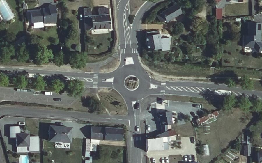 Vue aérienne du Boulevard du Québec